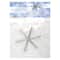 John Bead 3.75” Silver Snowflake Ornament Frames, 8ct.